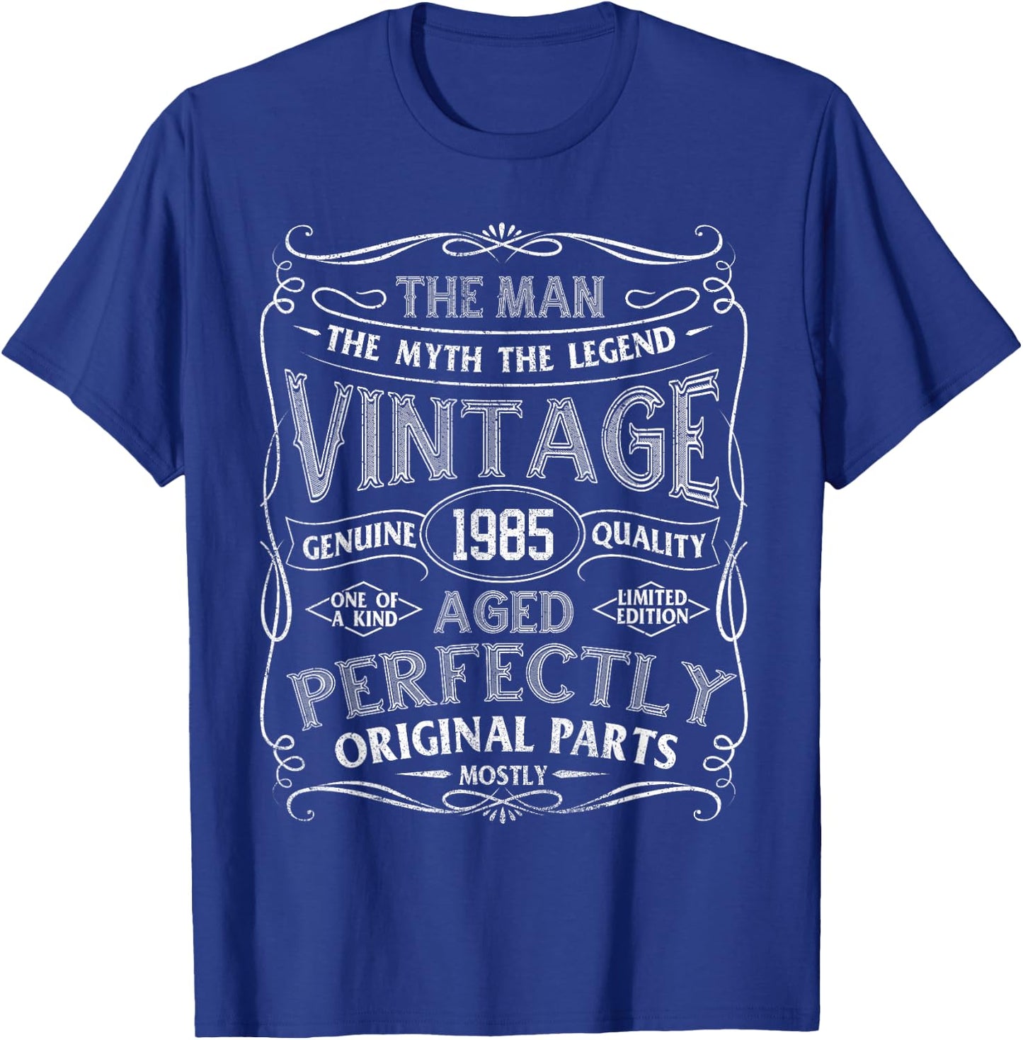 Man Myth Legend Vintage 1985 Year Of Birth Birthday T-Shirt - T-Shirt | Royal