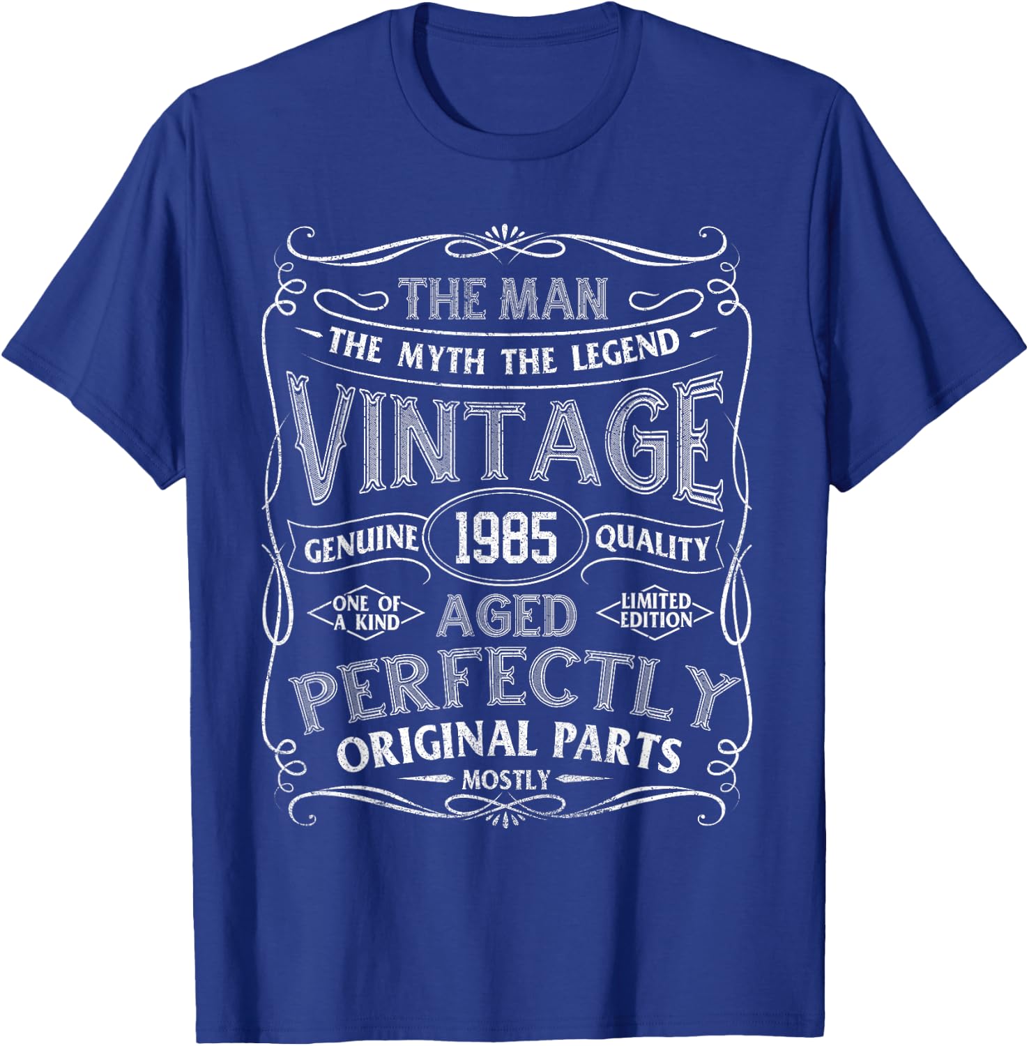 Man Myth Legend Vintage 1985 Year Of Birth Birthday T-Shirt - T-Shirt | Royal