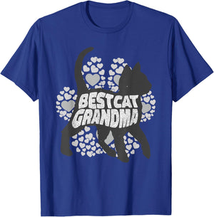 Best Cat Grandma T-Shirt - T-Shirt | Royal