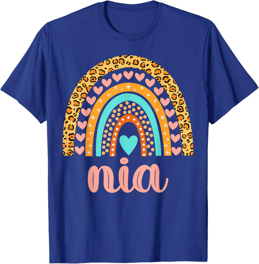 Nia Nia Name Birthday Shirt Gift T-Shirt - T-Shirt | Royal