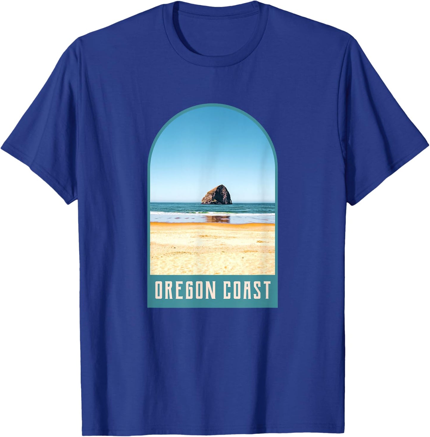 Oregon Coast Beach Views-Pacific Northwest Travel T-Shirt - T-Shirt | Royal