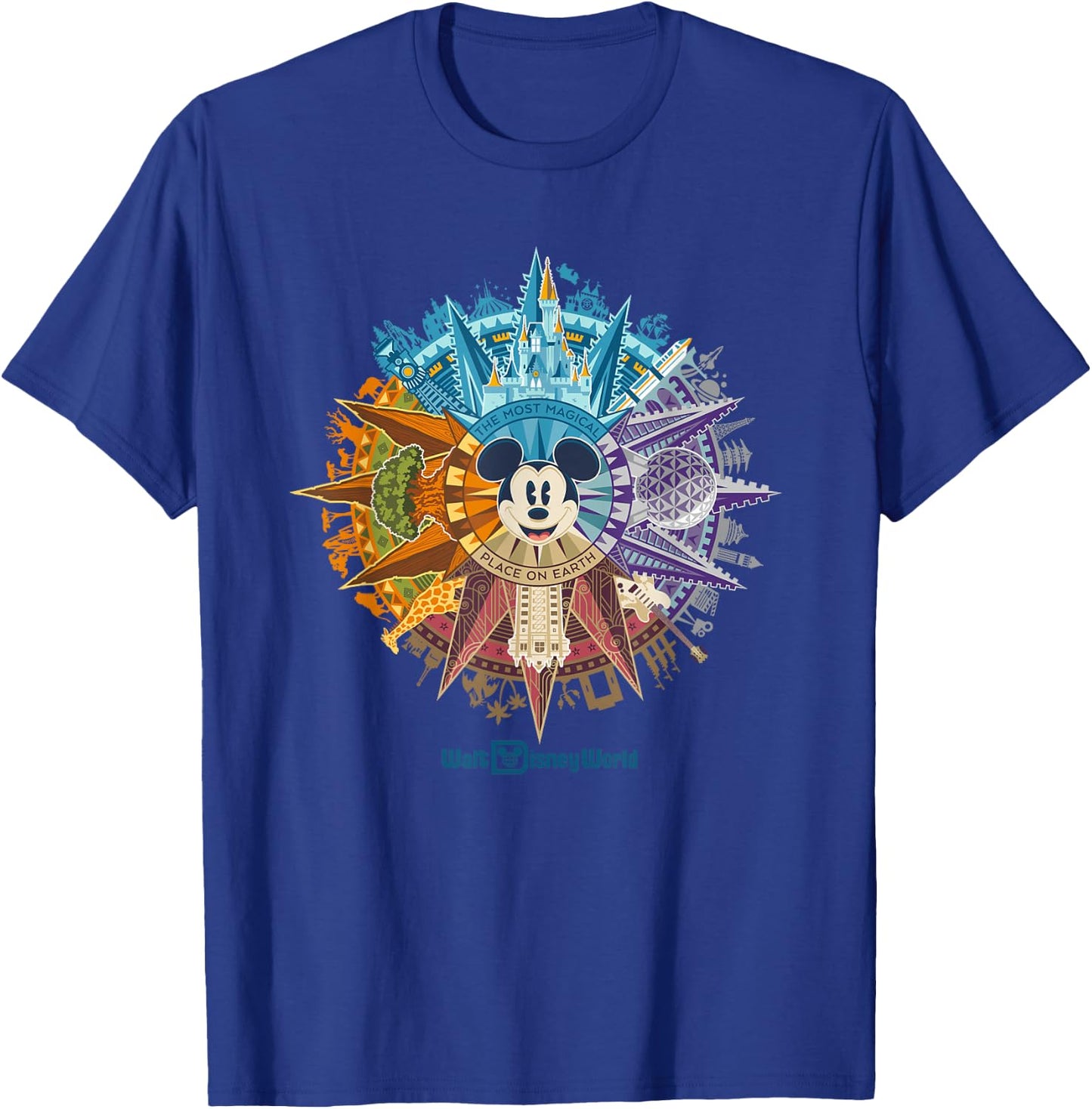 Walt Disney World 50th Anniversary Mickey Mouse Small T-Shirt - T-Shirt | Royal