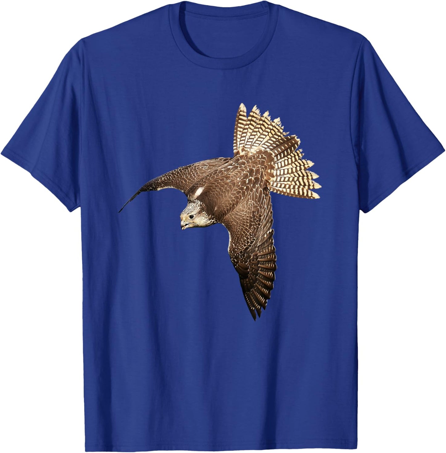 Beautiful Falcon Raptor Flight Bird of Prey for Falconer T-Shirt - T-Shirt | Royal
