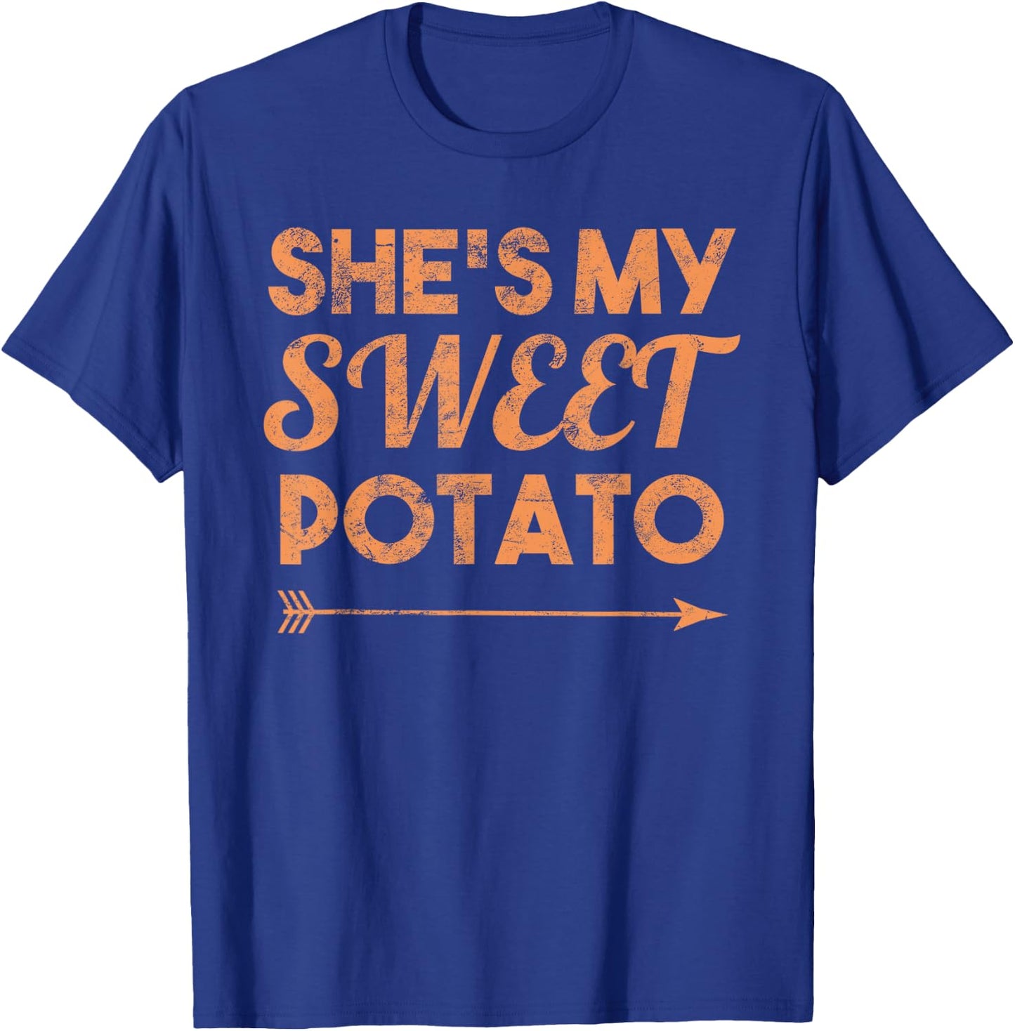 Shes My Sweet Potato I Yam Thanksgiving Matching Couple T-Shirt - T-Shirt | Royal