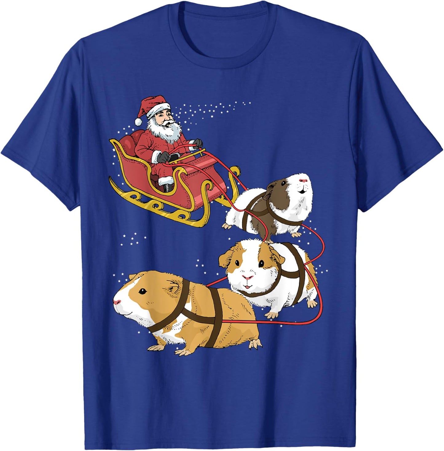 Guinea pigs Christmas T-Shirt - T-Shirt | Royal