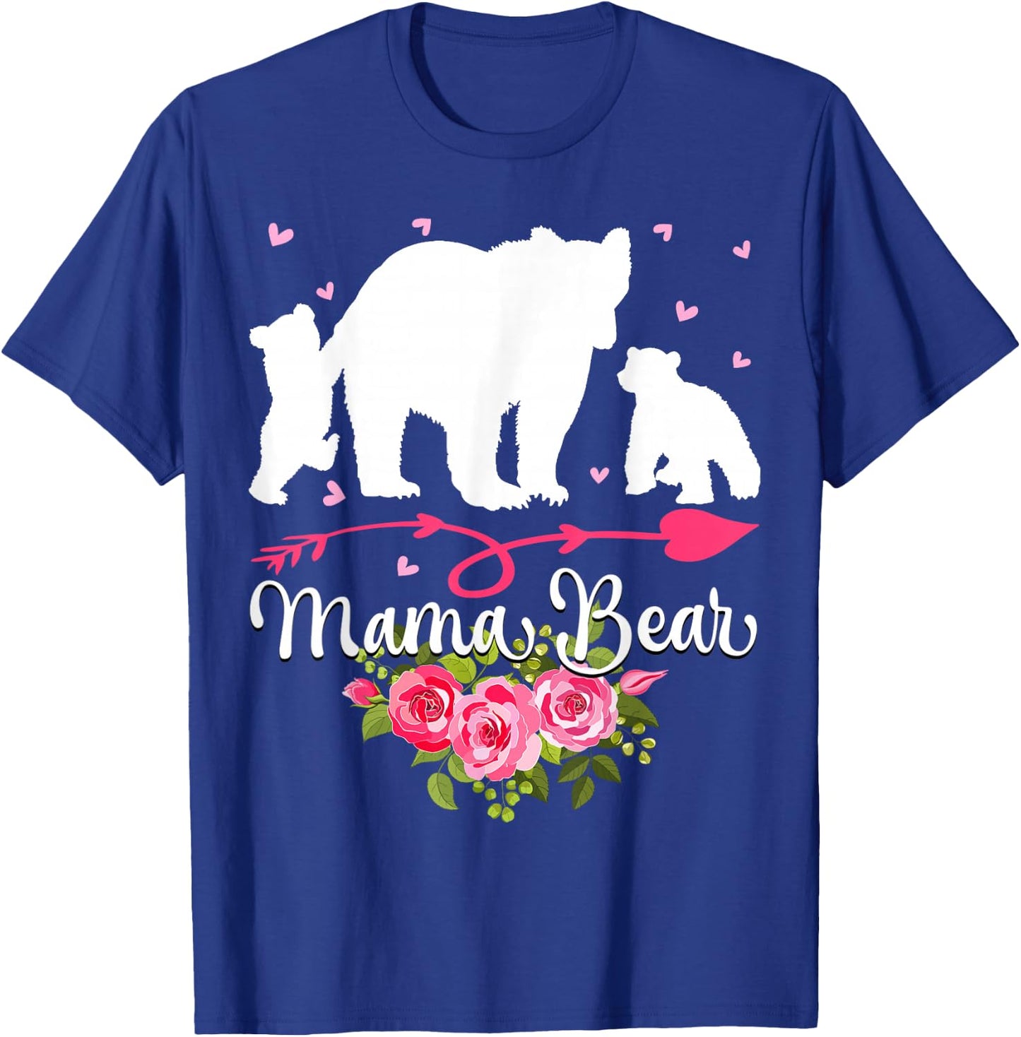 Mothers Day Mama Bear With 2 Cubs Cute T-Shirt - T-Shirt | Royal