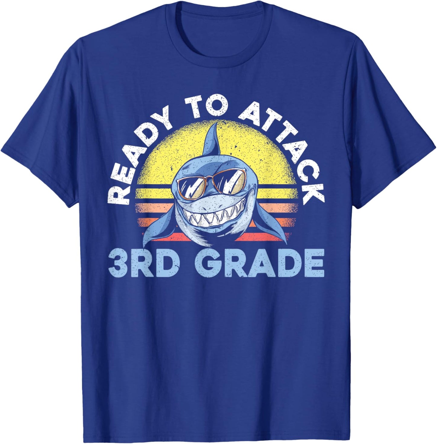 Ready To Attack 3rd Grade Back To School T-Shirt - T-Shirt | Royal