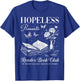 Hopeless Romantic Readers Book Club Vintage Floral Bookish T-Shirt - T-Shirt | Royal