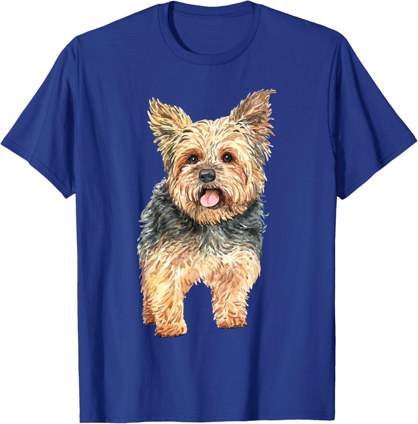 Watercolor | Yorkie Yorkshire Terrier Owners T-Shirt - T-Shirt | Royal