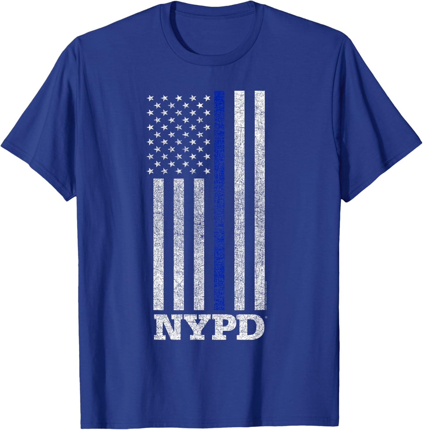 New York City NYPD Thin Blue Line T-Shirt - T-Shirt | Royal