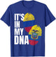 Ecuadorian And Colombian DNA Mix Flag Heritage T-Shirt - T-Shirt | Royal