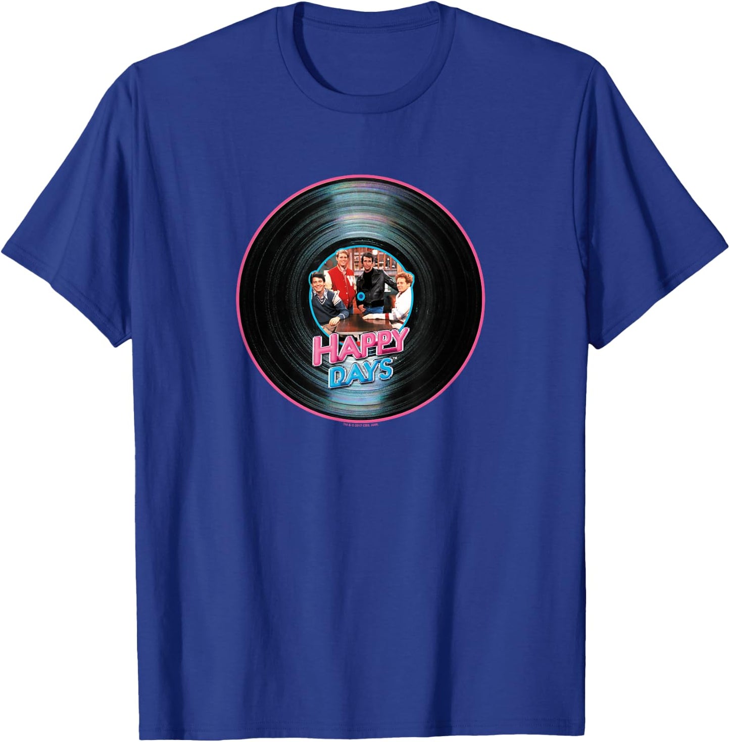 Happy Days On The Record T-Shirt - T-Shirt | Royal