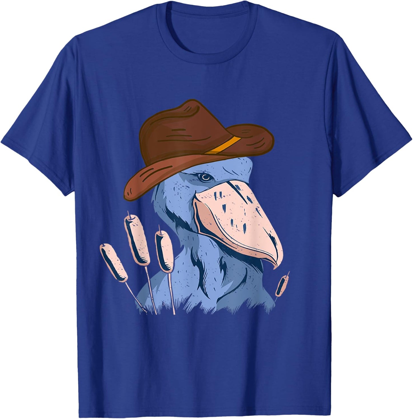 Shoebill Bird African Stork Bird Lover Cowboy Hat Shoebill T-Shirt - T-Shirt | Royal