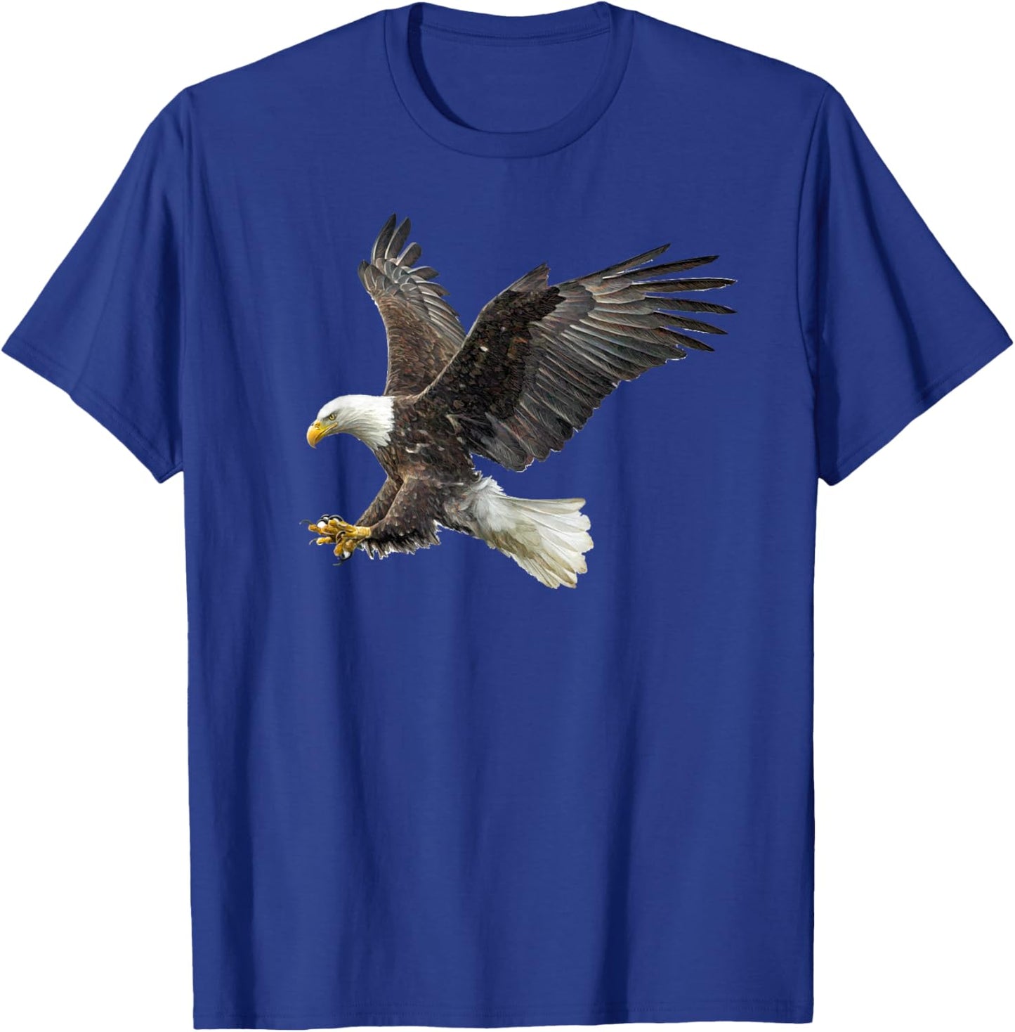 Majestic Flying American Bald Eagle Small T-Shirt - T-Shirt | Royal