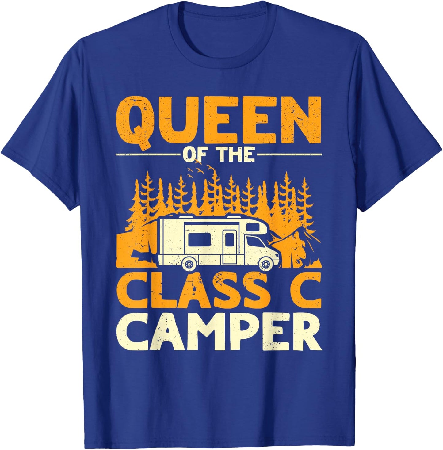 Funny Queen of the Class C RV Camper Camping Women T-Shirt - T-Shirt | Royal