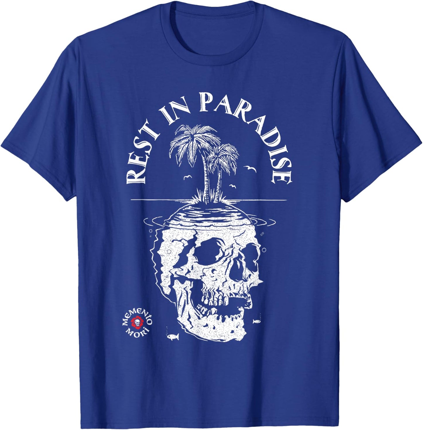 Memento Mori Shirt - Rest in Paradise - Latin Tattoo Graphic T-Shirt - T-Shirt | Royal