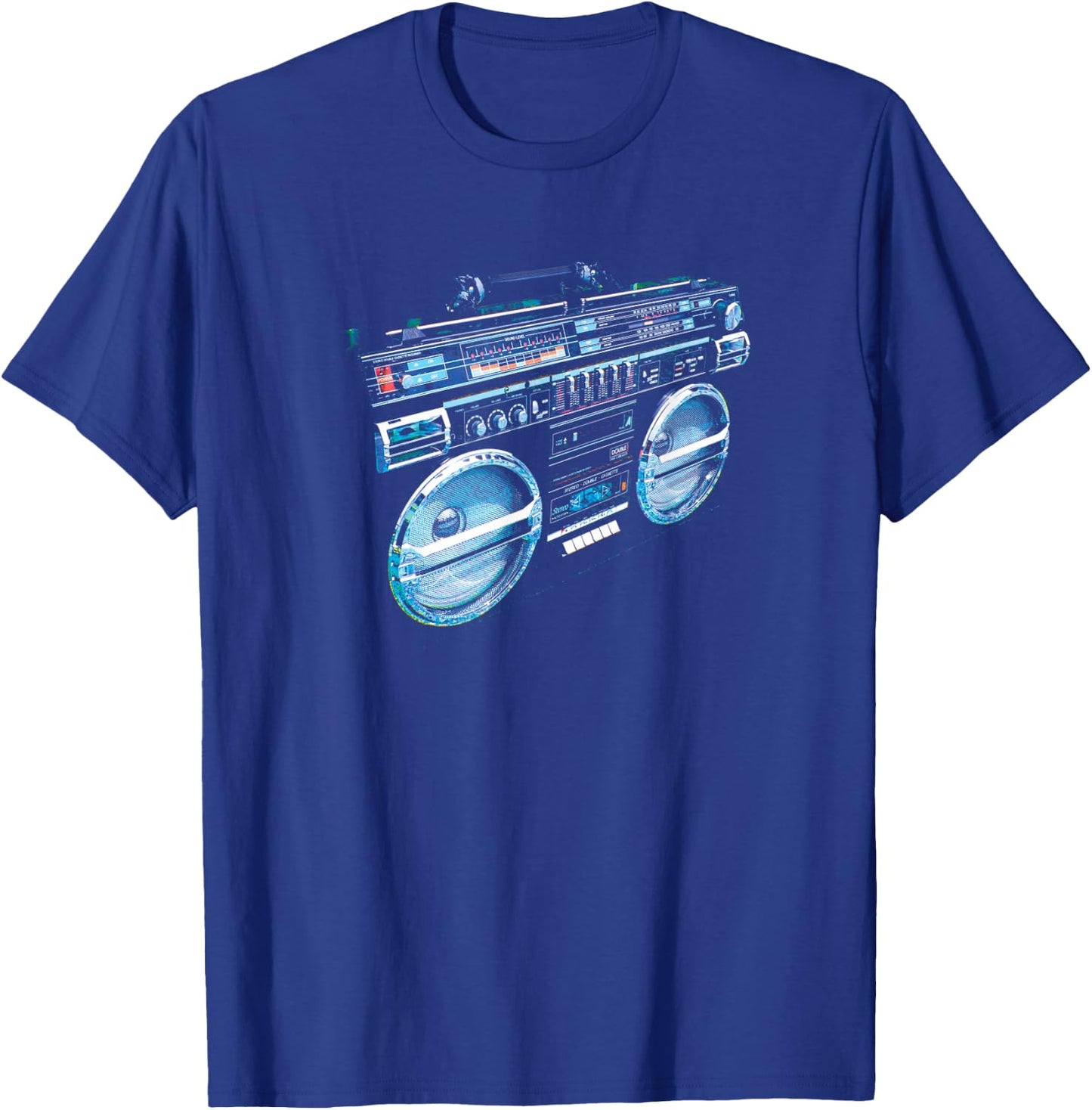 Retro Ghetto Blaster - Boom Box 80's 90's Hip Hip Rap T-Shirt - T-Shirt | Royal