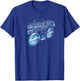 Retro Ghetto Blaster - Boom Box 80's 90's Hip Hip Rap T-Shirt - T-Shirt | Royal