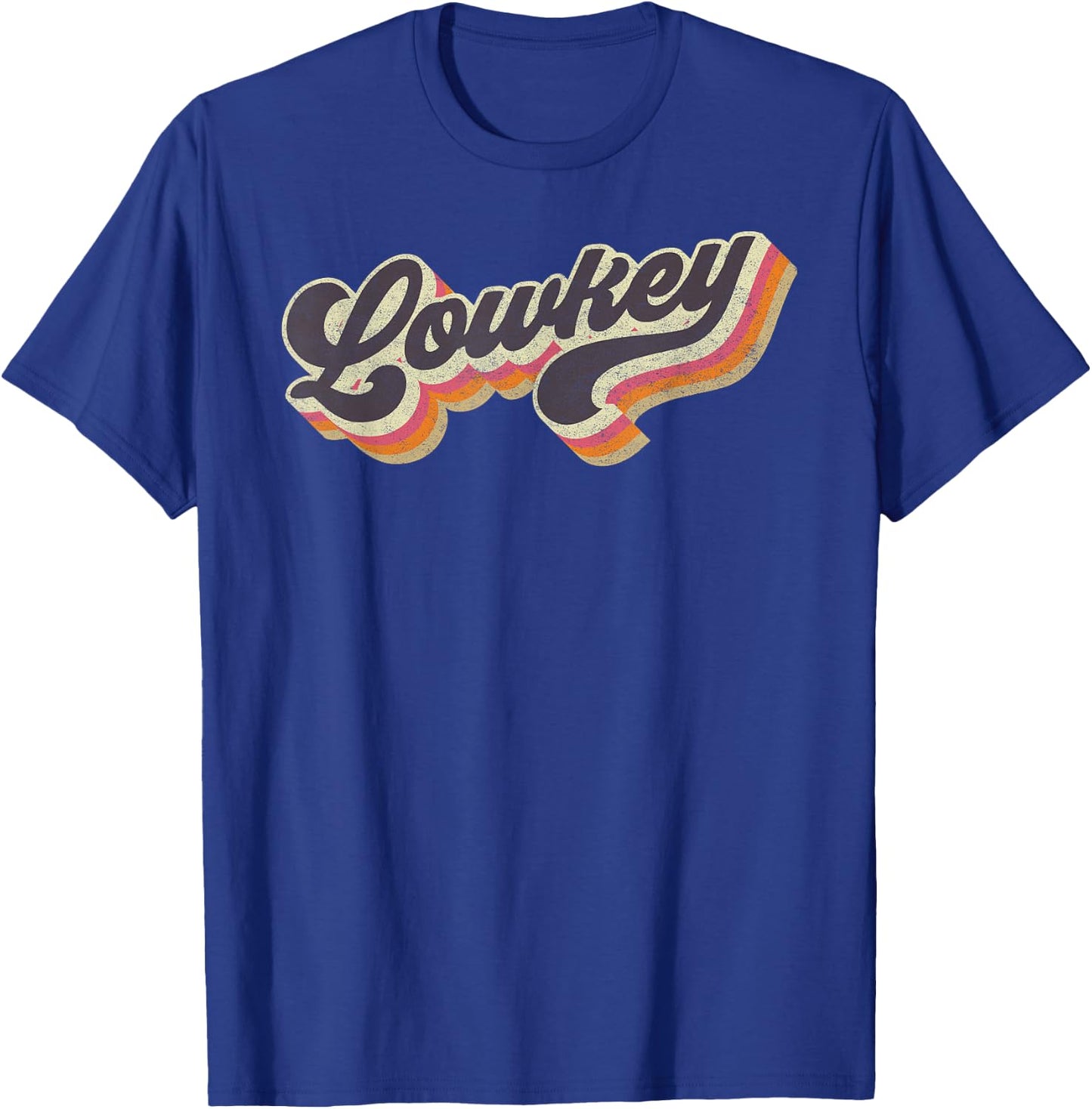 Lowkey - Internet Viral Meme Dank Slang Vintage Style Retro T-Shirt - T-Shirt | Royal