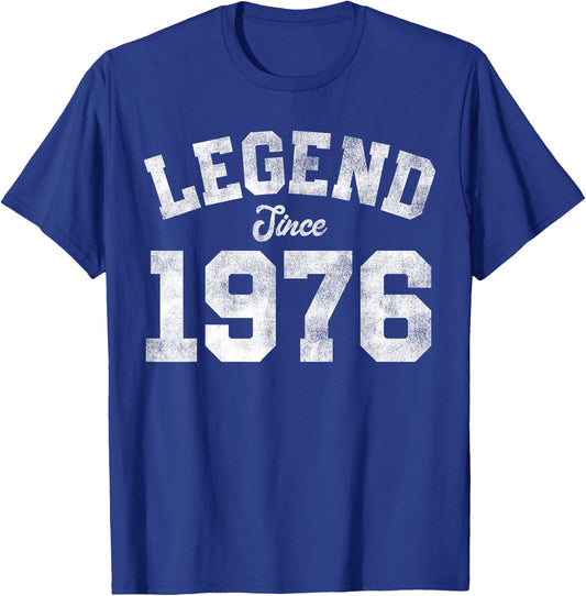 Legend Since 1976 50th Birthday 50 Years Old - Retro T-Shirt - T-Shirt | Royal