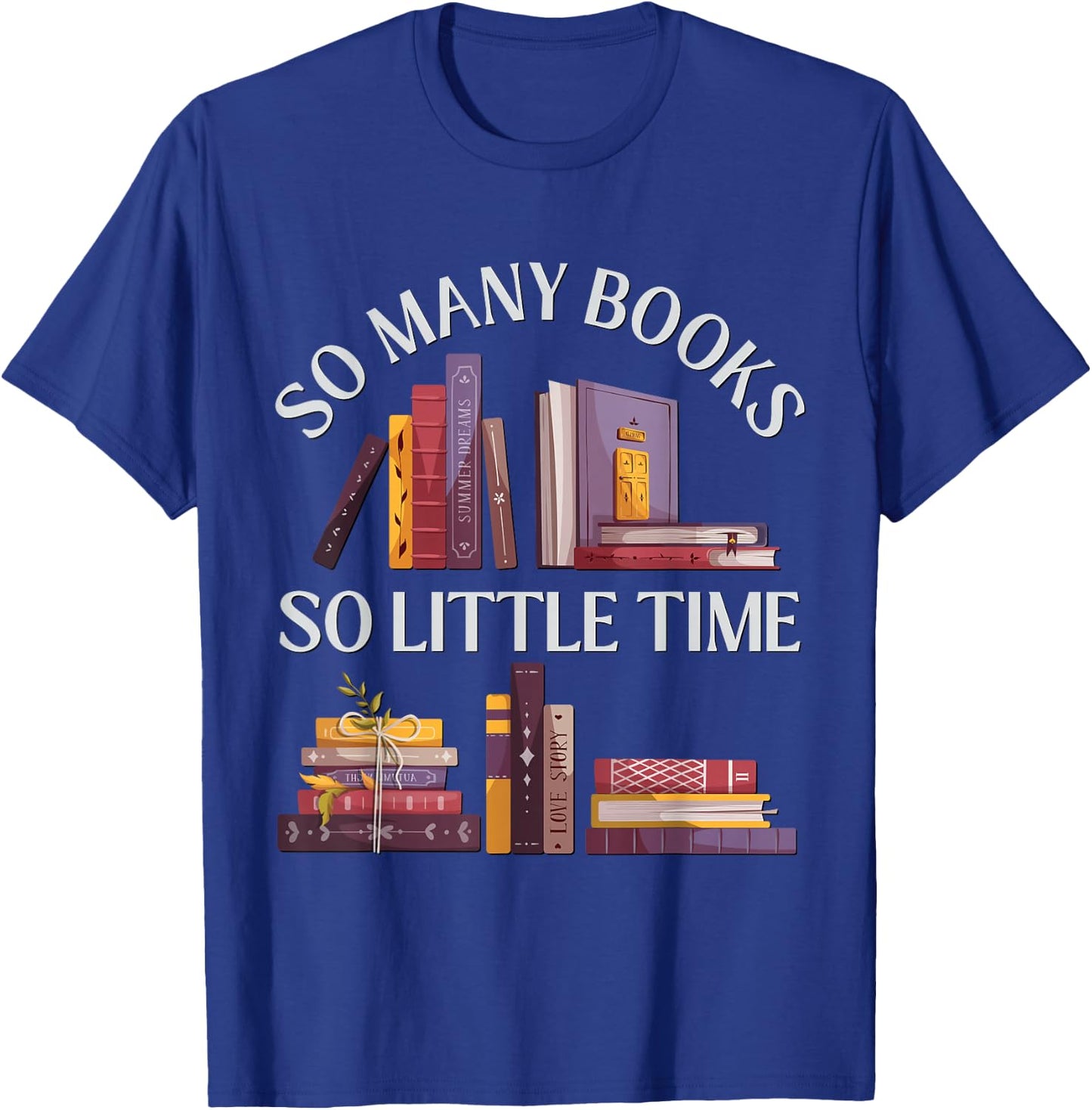 Love reading Just one more chapter I Love all the Books T-Shirt - T-Shirt | Royal