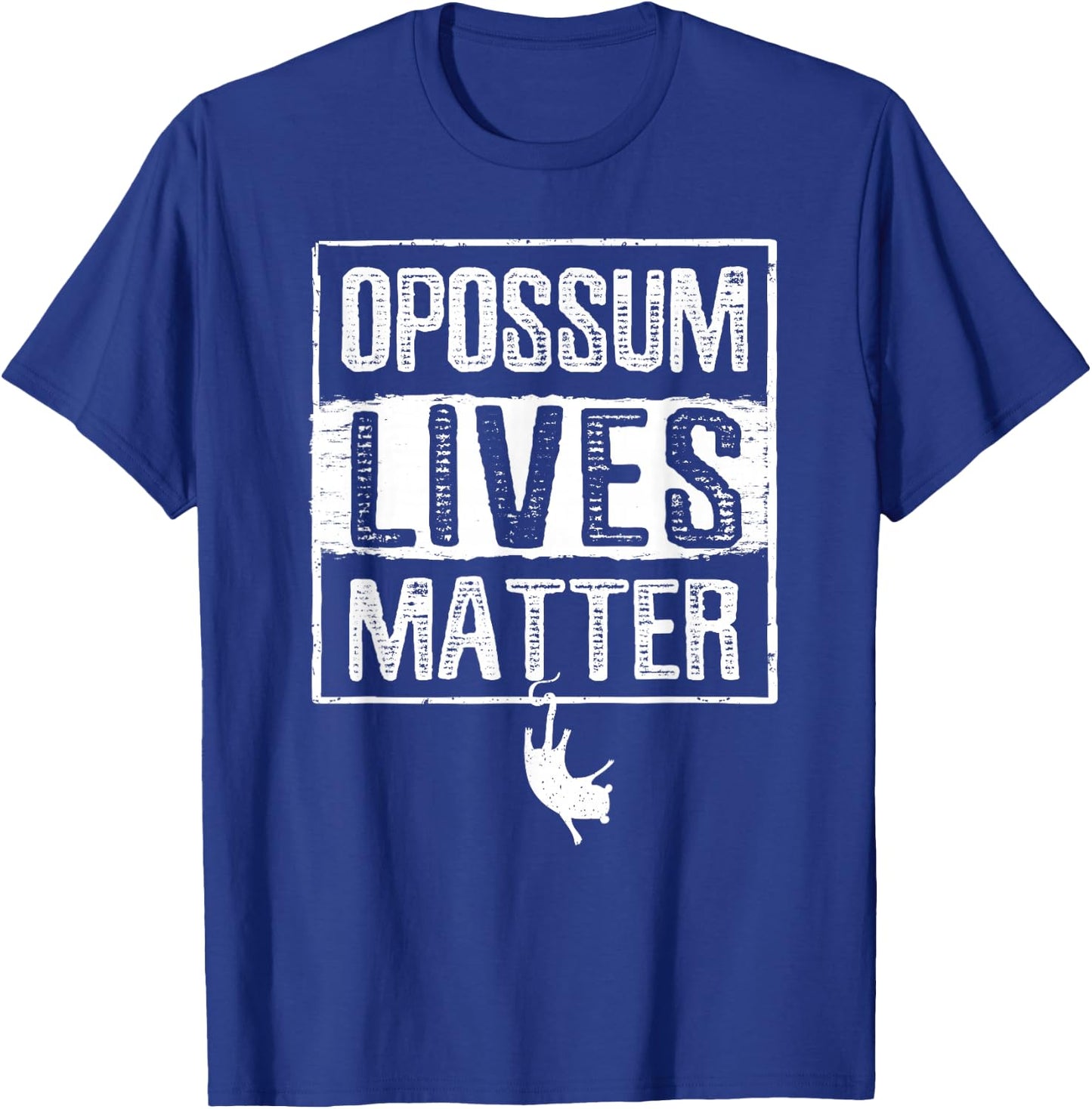 Opossum Lives Matter Animal Funny Sleeping Opossum T-Shirt - T-Shirt | Royal