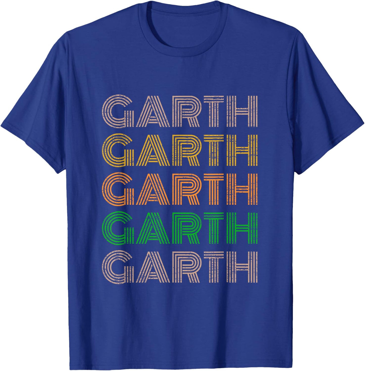 Love Heart Garth Grunge/Vintage Style Black Garth T-Shirt - T-Shirt | Royal