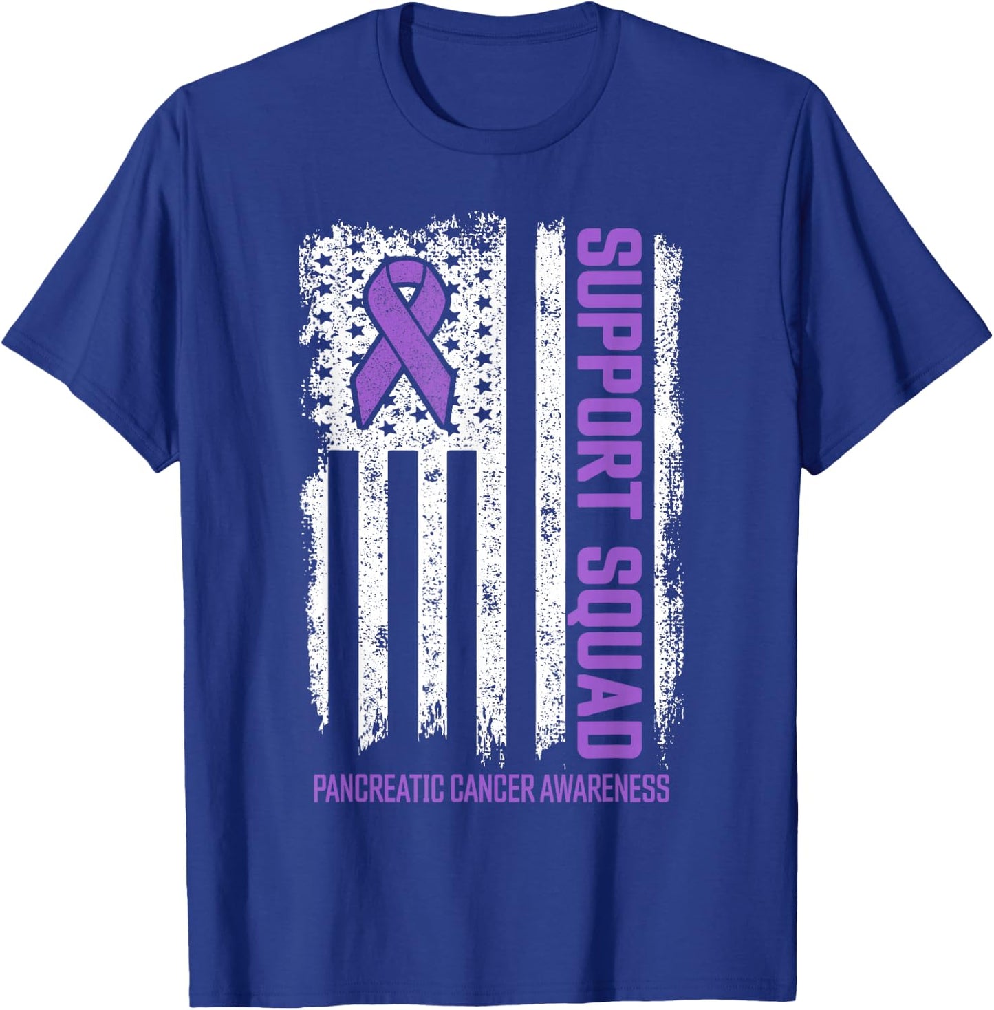 Pancreatic Cancer Support Squad Pancreatic Cancer Awareness T-Shirt - T-Shirt | Royal