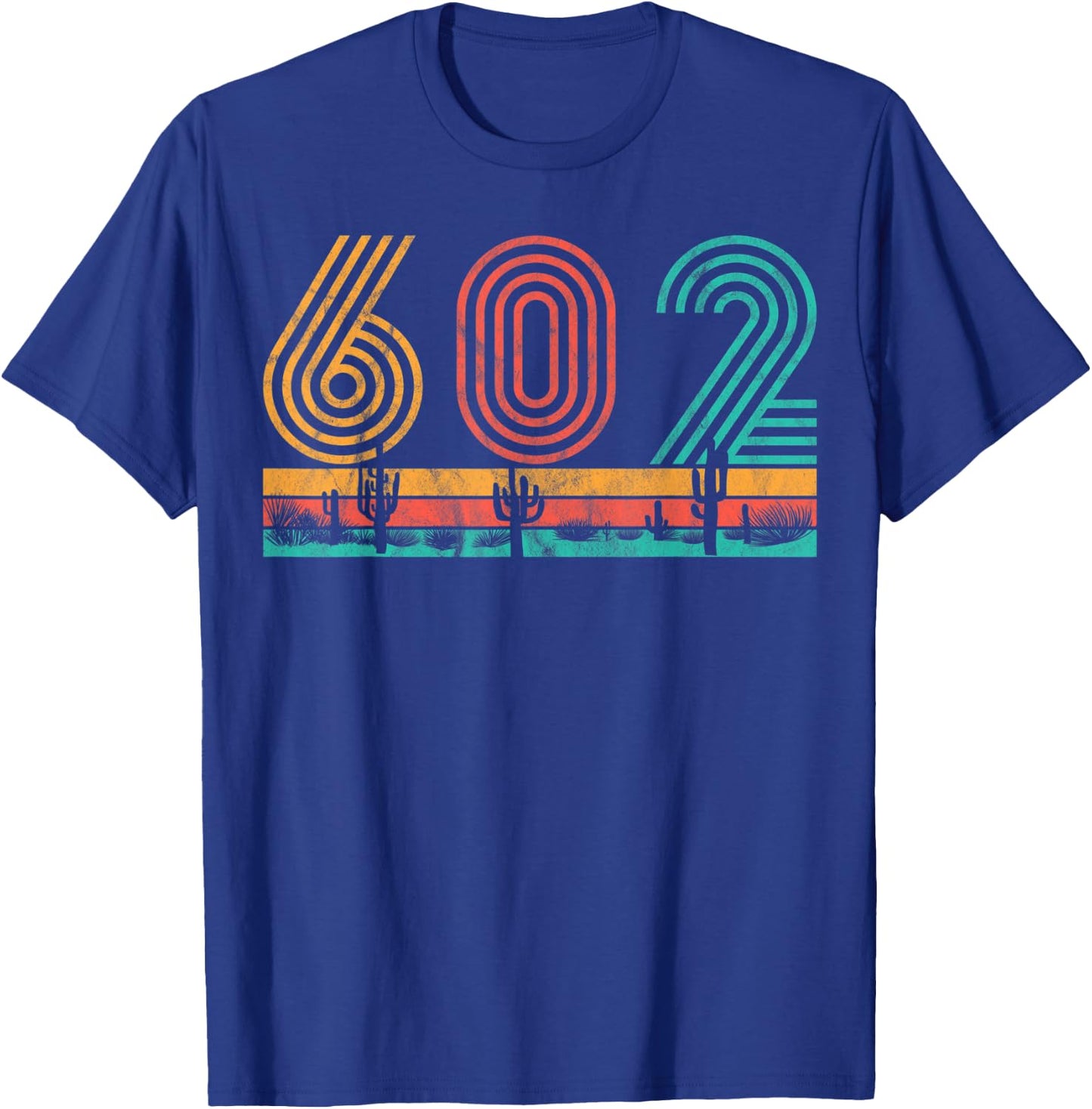 Vintage Valley Phoenix AZ Arizona Vacation PHX Retro 602 T-Shirt - T-Shirt | Royal