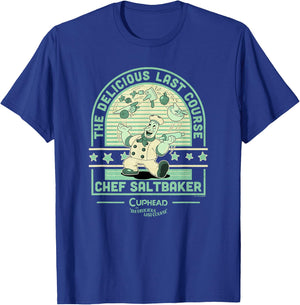 The Delicious Last Course Chef Saltbaker Juggling T-Shirt - T-Shirt | Royal