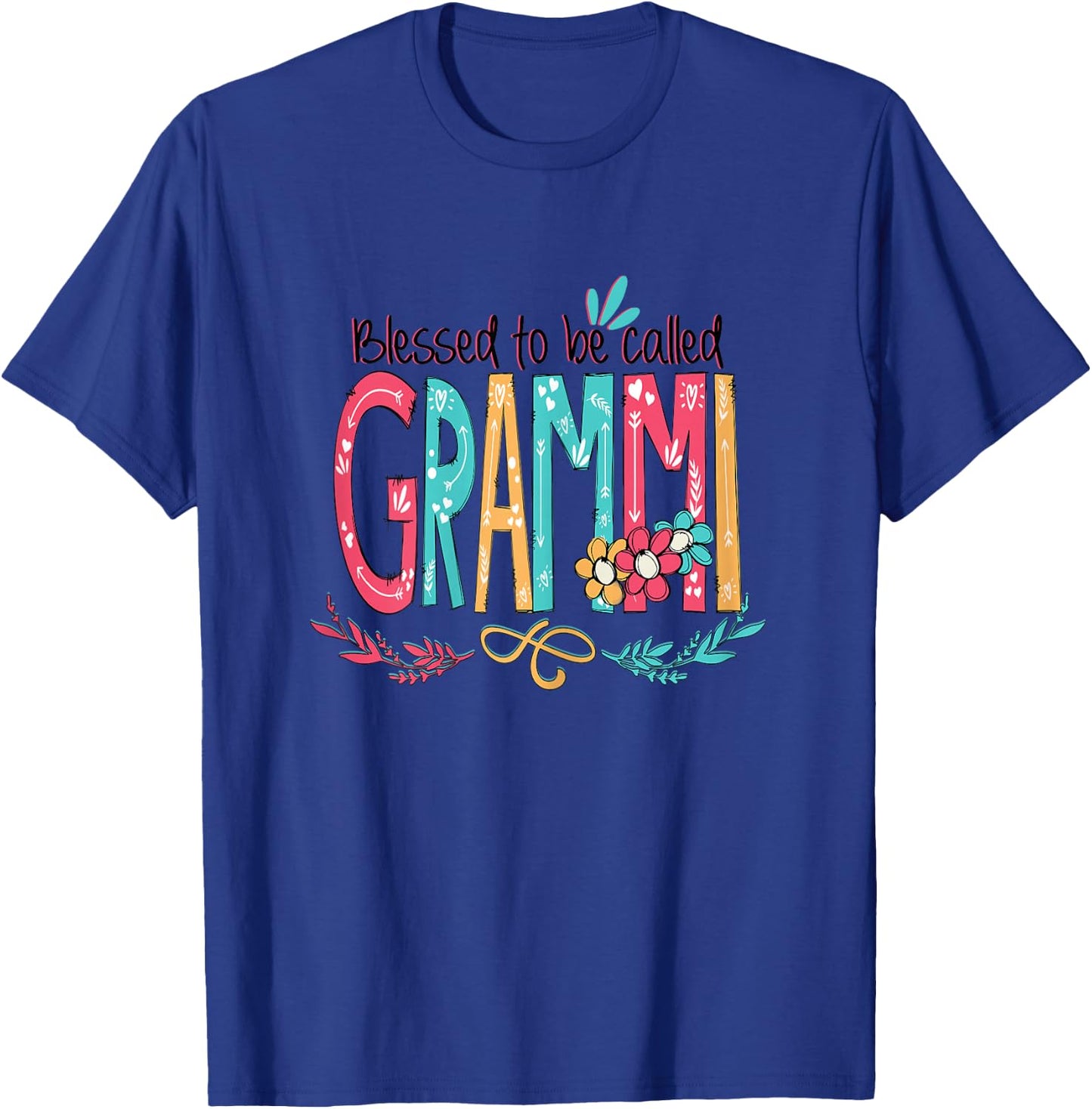 Blessed to be called Grammi Colorful gifts-Grandma T-Shirt - T-Shirt | Royal