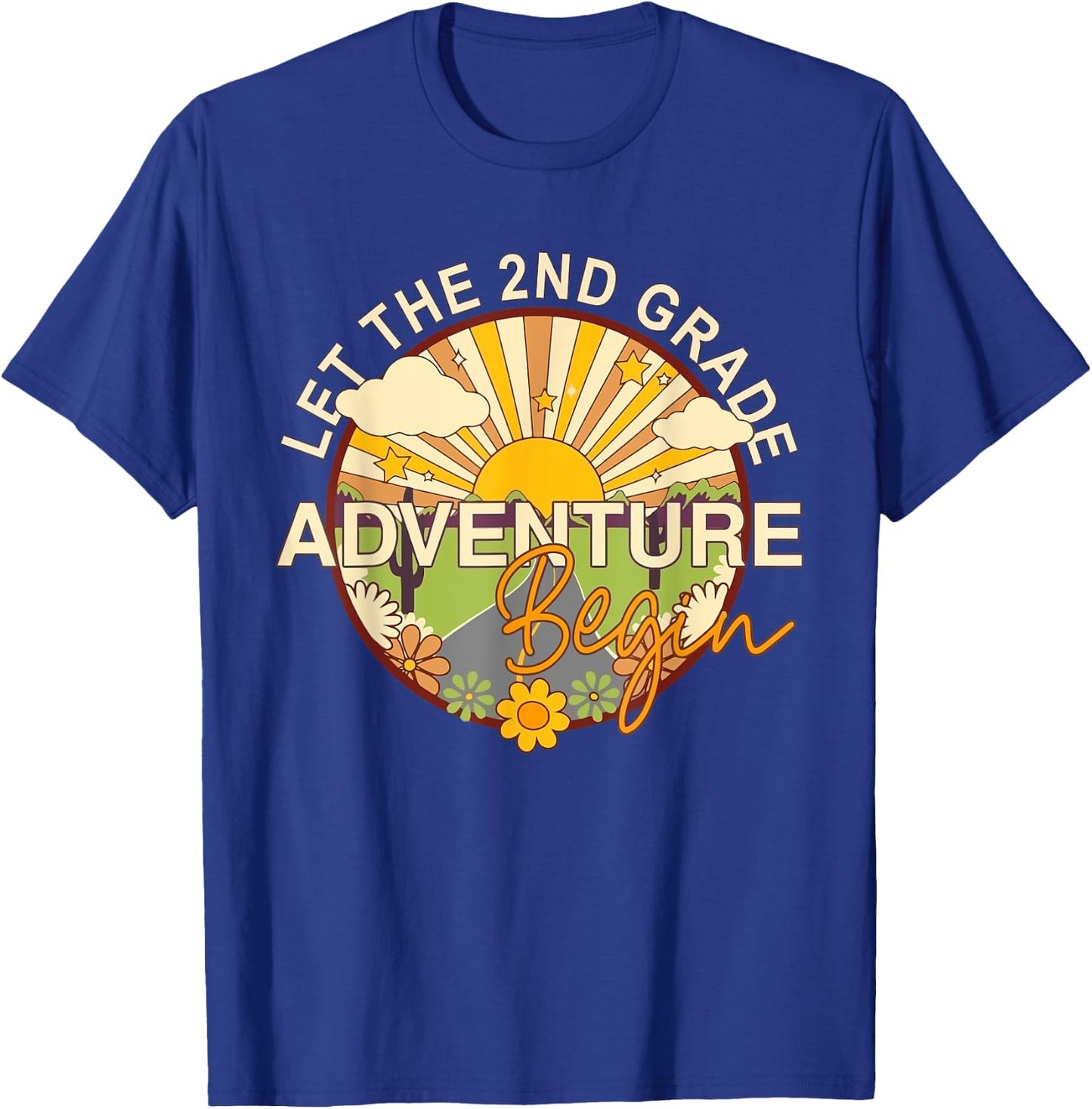 Back To School Shirt Let the 2nd Grade Adventure Begin T-Shirt - T-Shirt | Royal