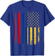Colombian American Flag Colombian Roots Colombia America Small T-Shirt - T-Shirt | Royal
