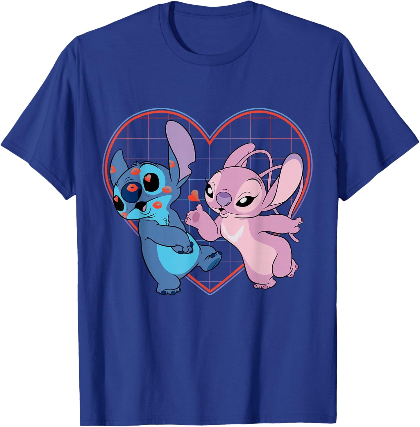 Disney Lilo and Stitch Angel Heart Kisses T-Shirt - T-Shirt | Royal