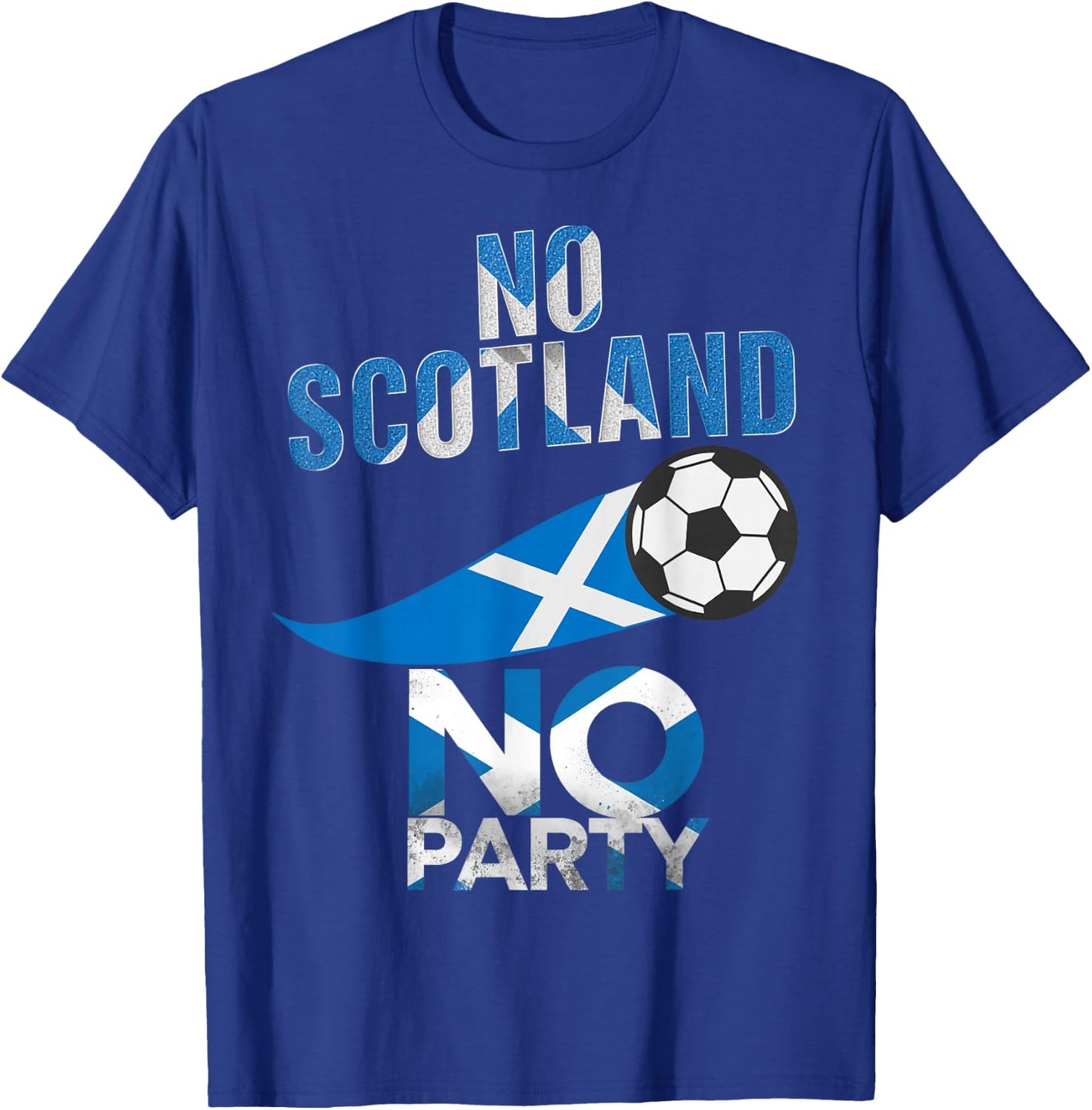 Scotland Flag Soccer Football - Scottish Futbol Fan T-Shirt - T-Shirt | Royal