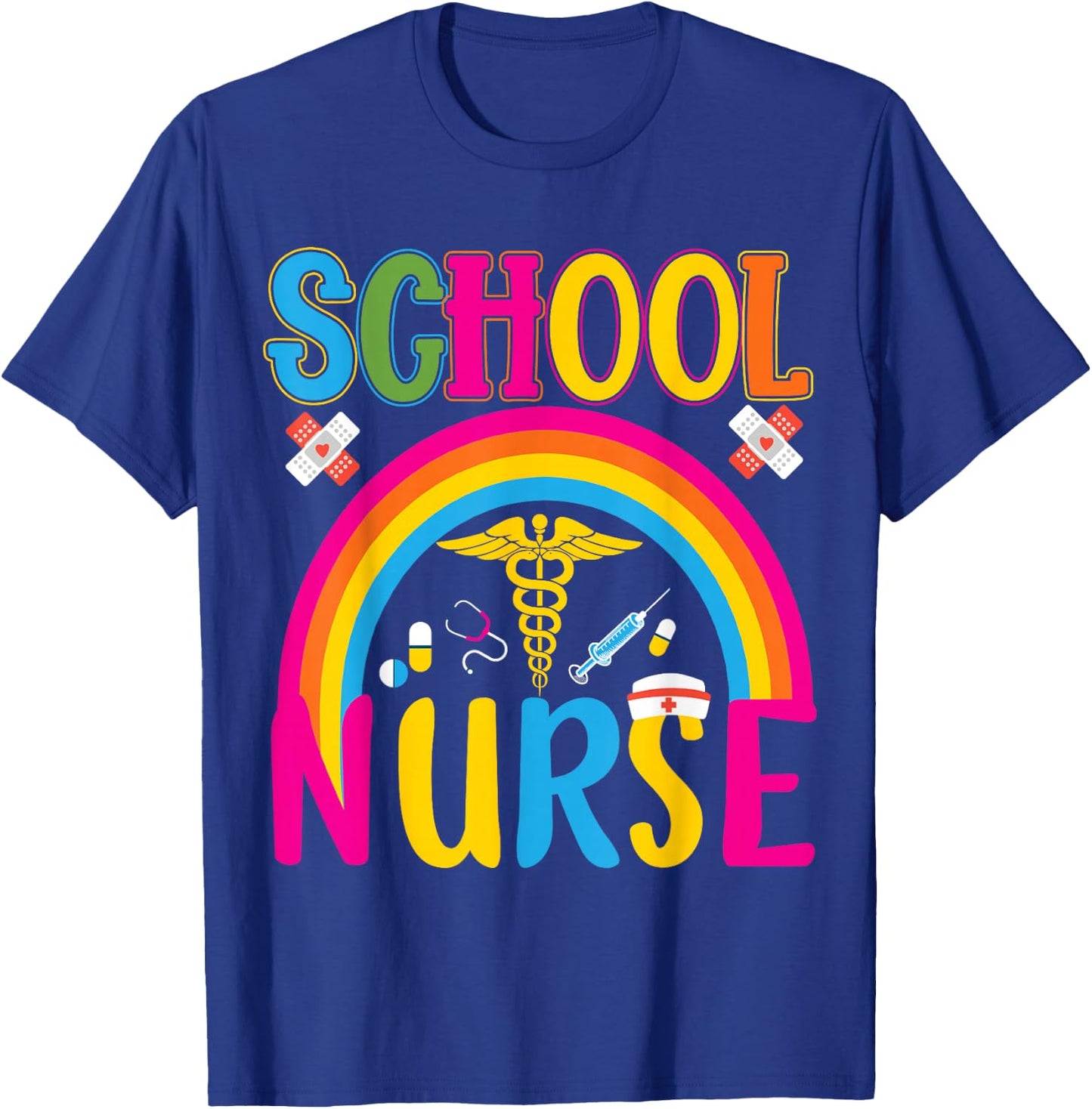 School Nurse | School Nurse T-Shirt - T-Shirt | Royal