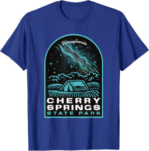 Cherry Springs State Park Pennsylvania Stars T-Shirt - T-Shirt | Royal