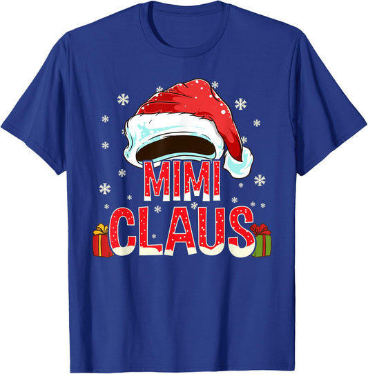 Mimi Claus Shirt Group Gifts Matching Family Christmas T-Shirt - T-Shirt | Royal