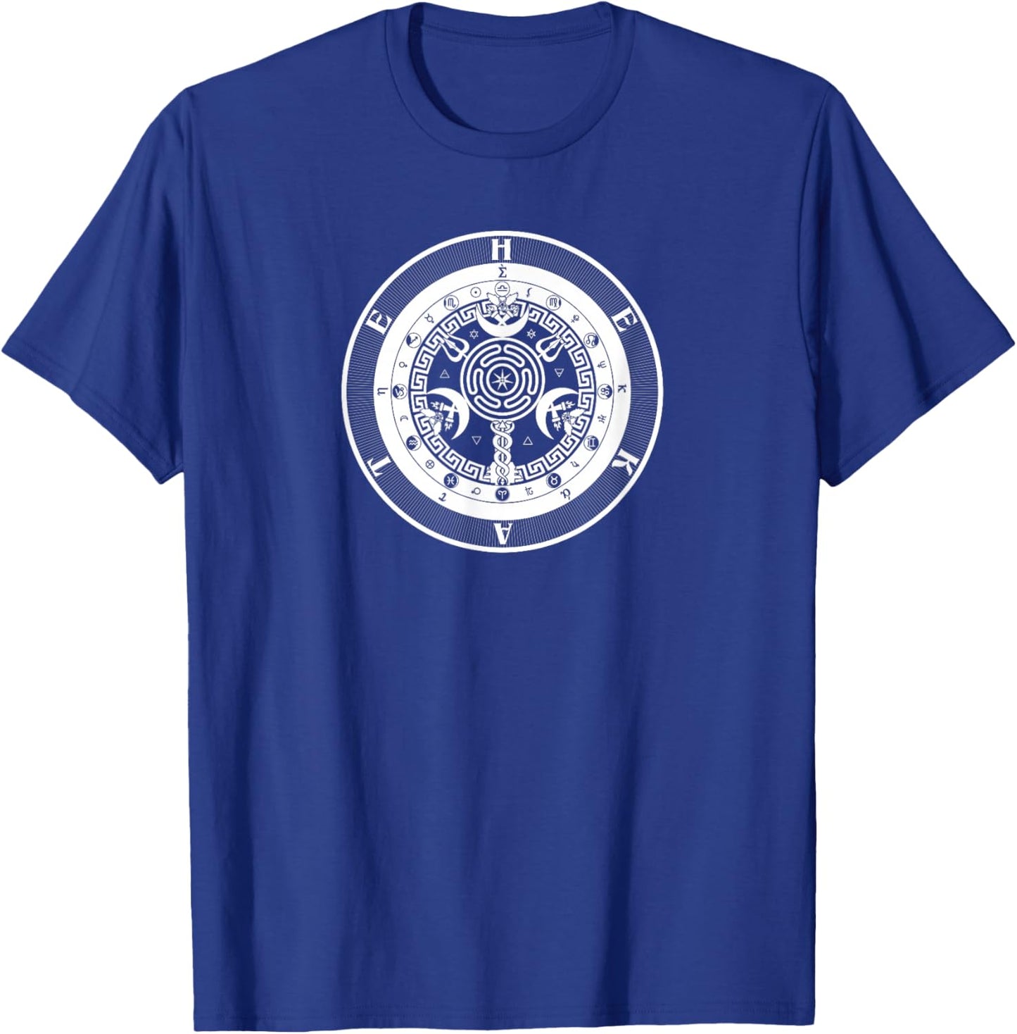 Pagan Hekate Symbol Pagan Wicca Symbol Hecate Wheel Goddess T-Shirt - T-Shirt | Royal