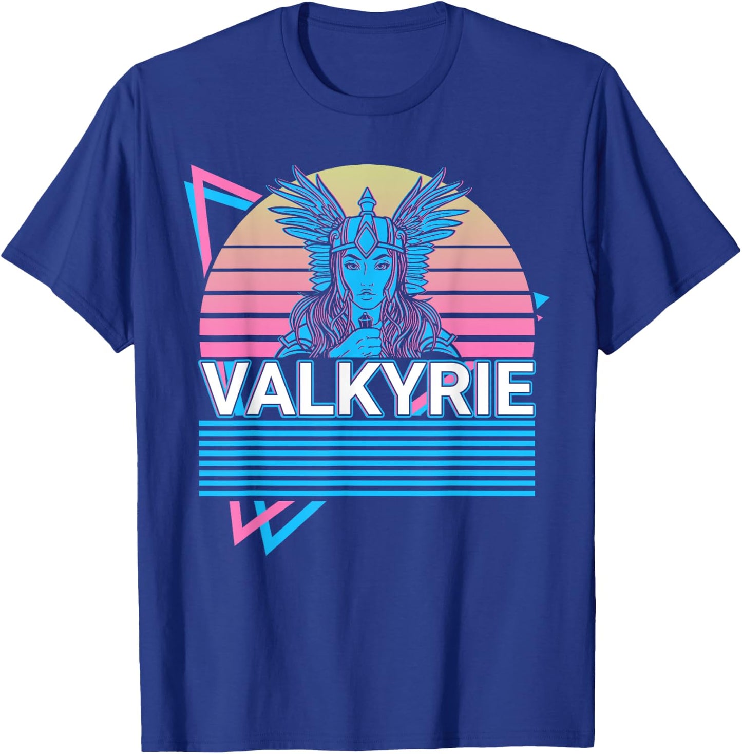 Norse Mythology Viking Gifts Valkyrie Viking Retro , Black T-Shirt - T-Shirt | Royal