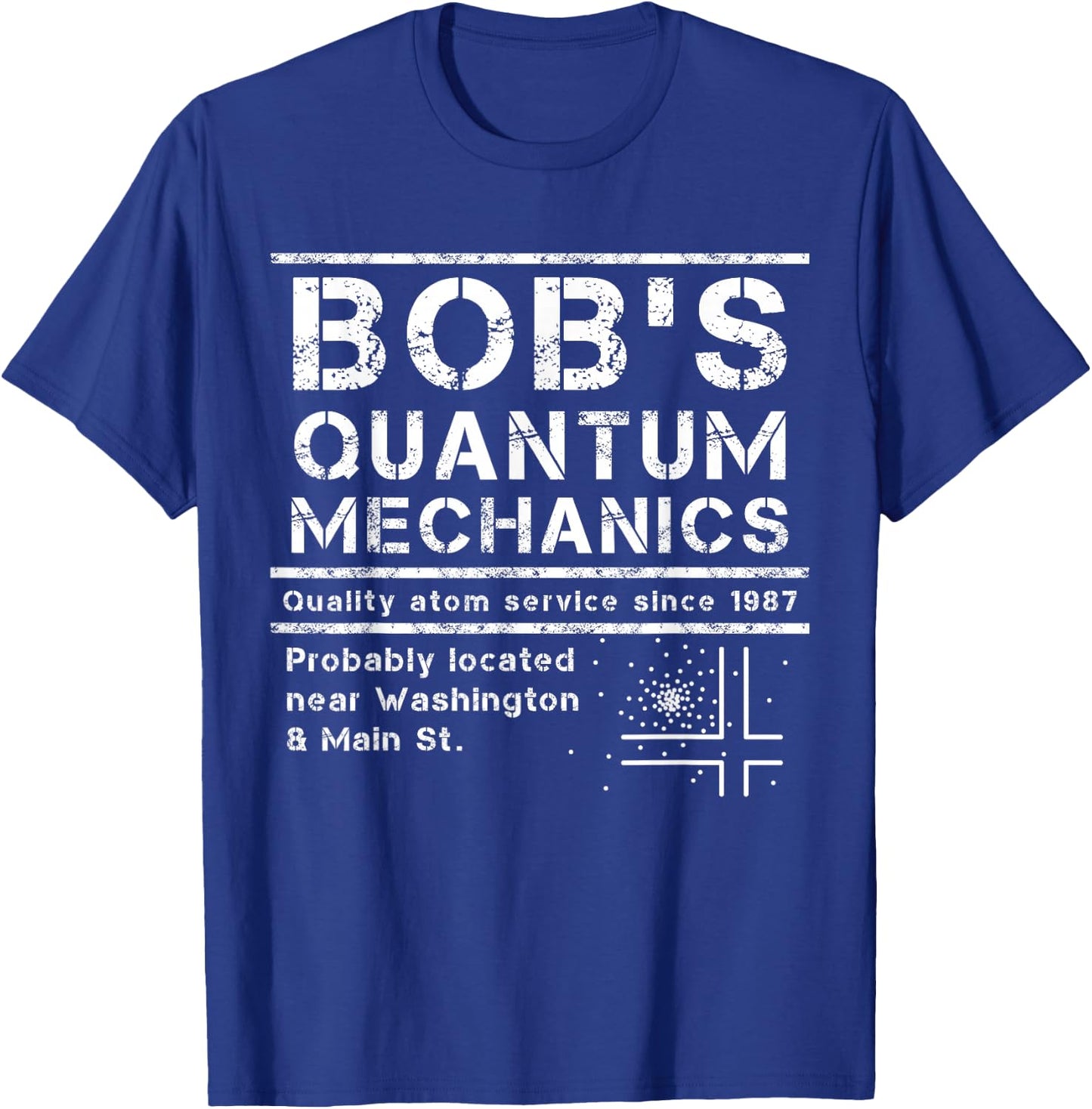 Funny Physics Theory of Quantum Mechanism - Physics T-Shirt - T-Shirt | Royal