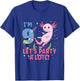 Kids Cute Axolotl Motif 9 Year Old Axolotl Lover 9th Birthday T-Shirt - T-Shirt | Royal