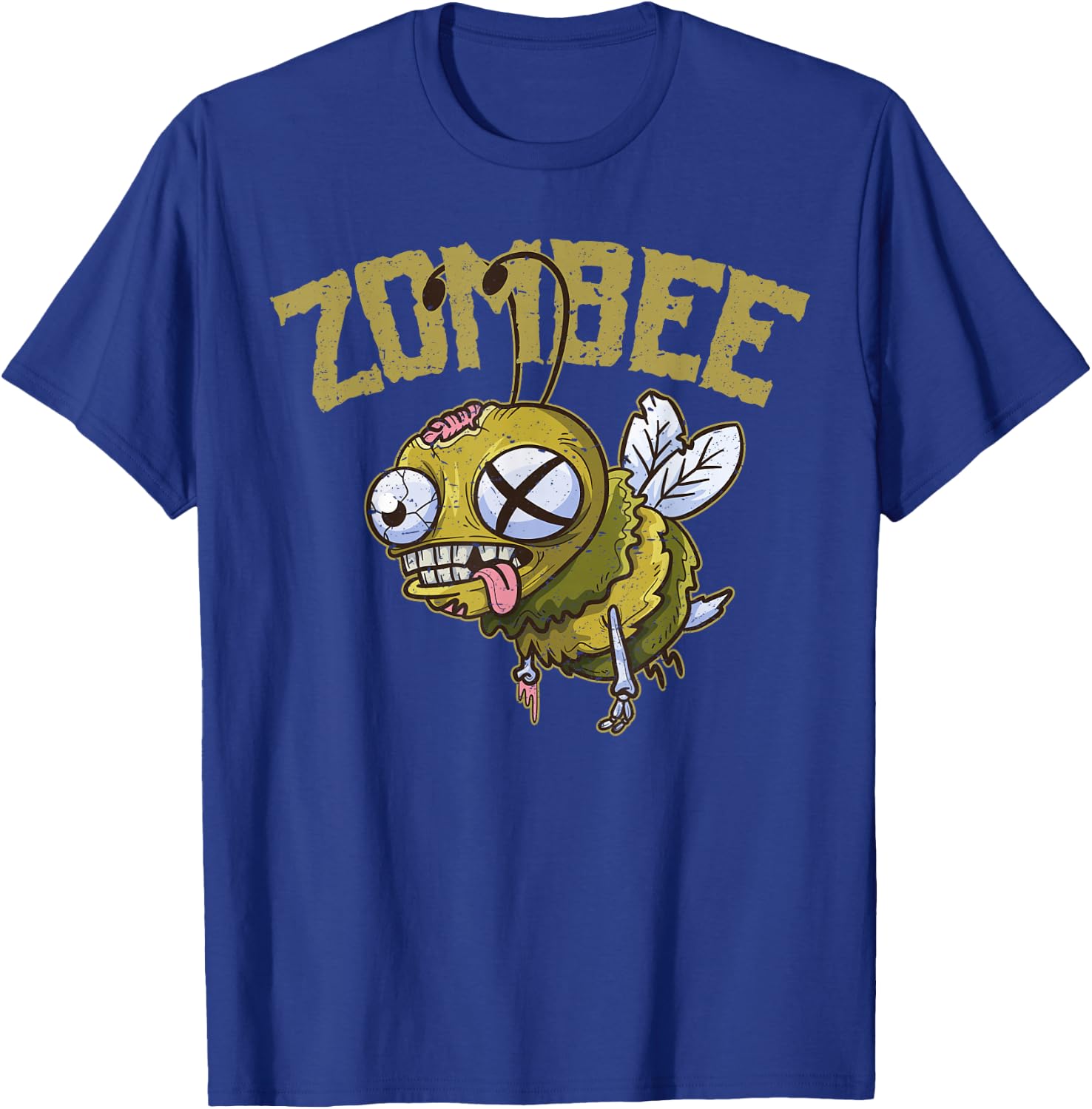 Zombies Flight of the Living Dead Honey Bee Zombee T-Shirt - T-Shirt | Royal