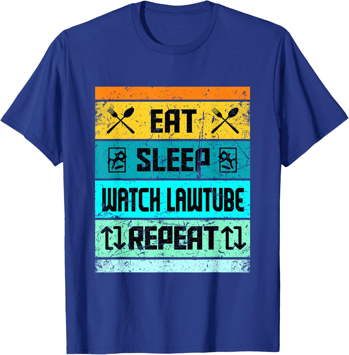 Retro Vintage Law Tube Crime Law School And Lawyer T-Shirt - T-Shirt | Royal