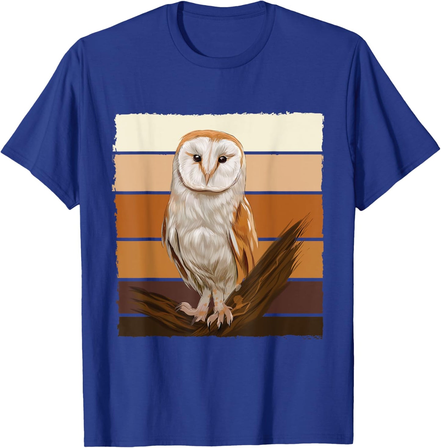 Vintage Barn Owl T-Shirt - T-Shirt | Royal