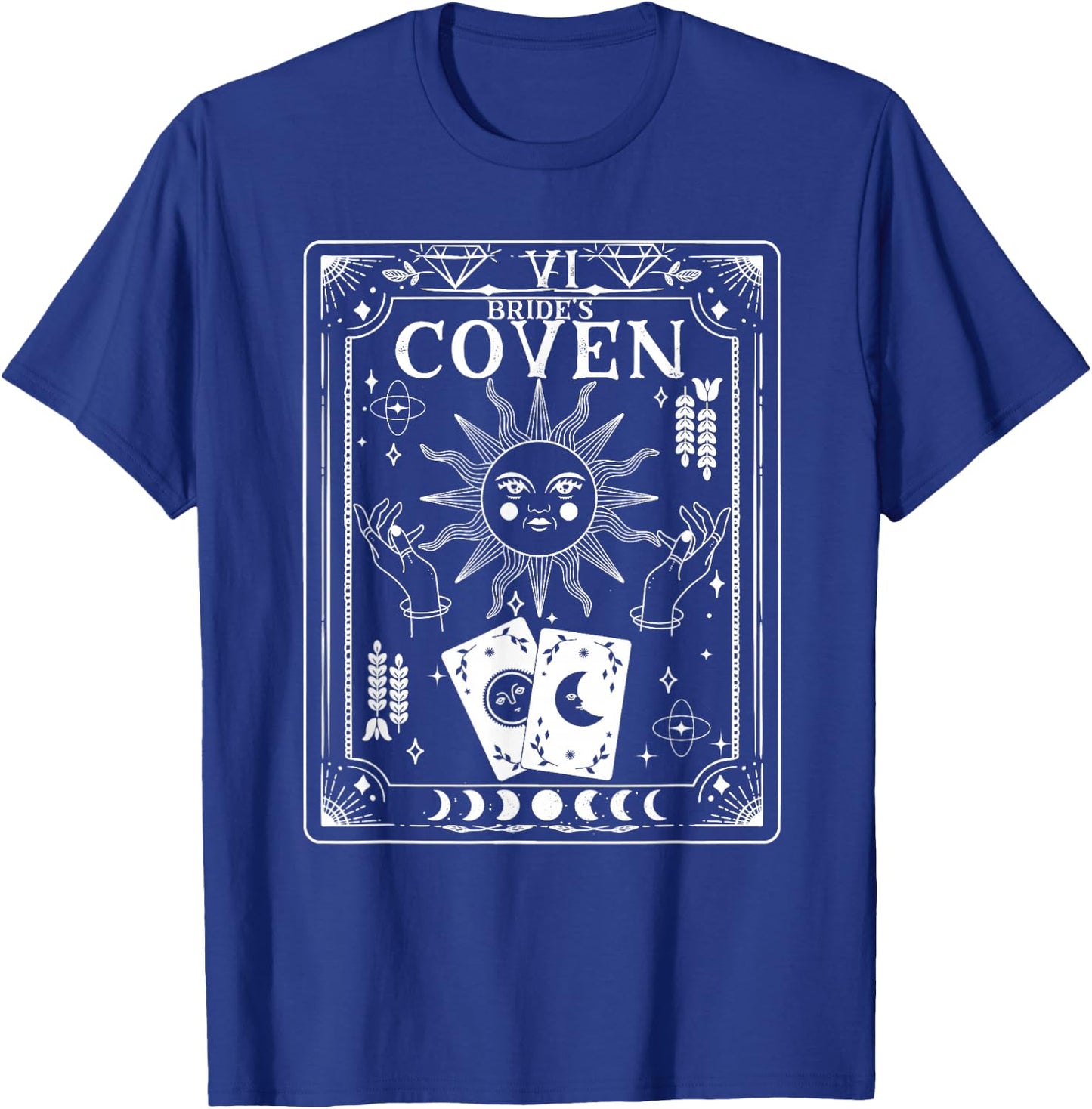Gothic Witchy Coven Tarot Celestial Bachelorette matching T-Shirt - T-Shirt | Royal
