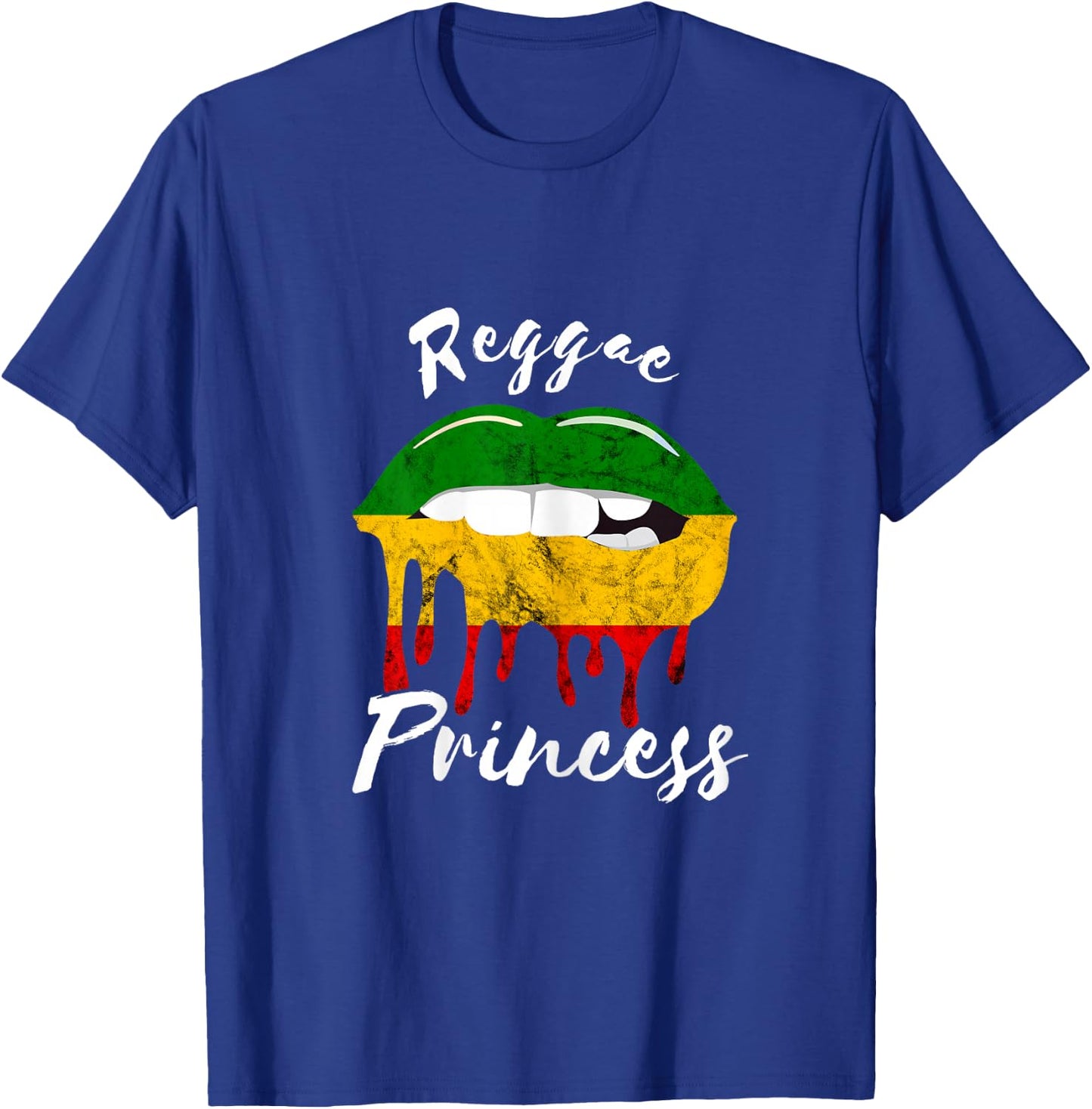 Reggae Princess Lips Rastafari Roots Reggaeton T-Shirt - T-Shirt | Royal