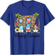 Leopard Camping RV Gnome Camper Happy Summer Camping T-Shirt - T-Shirt | Royal