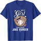 Just a Girl Who Loves Jake Burger Texas Baseball MLBPA T-Shirt - T-Shirt | Royal