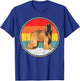 Vintage Retro Sunset Afghan Hound Dog Men Women Kids T-Shirt - T-Shirt | Royal